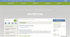 Desktop Screenshot of holmdelrec.com